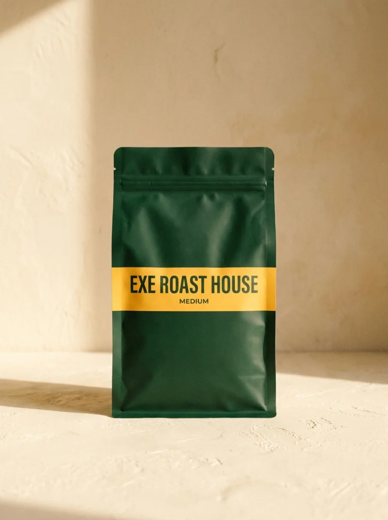 Green bag of Quay Blend coffee