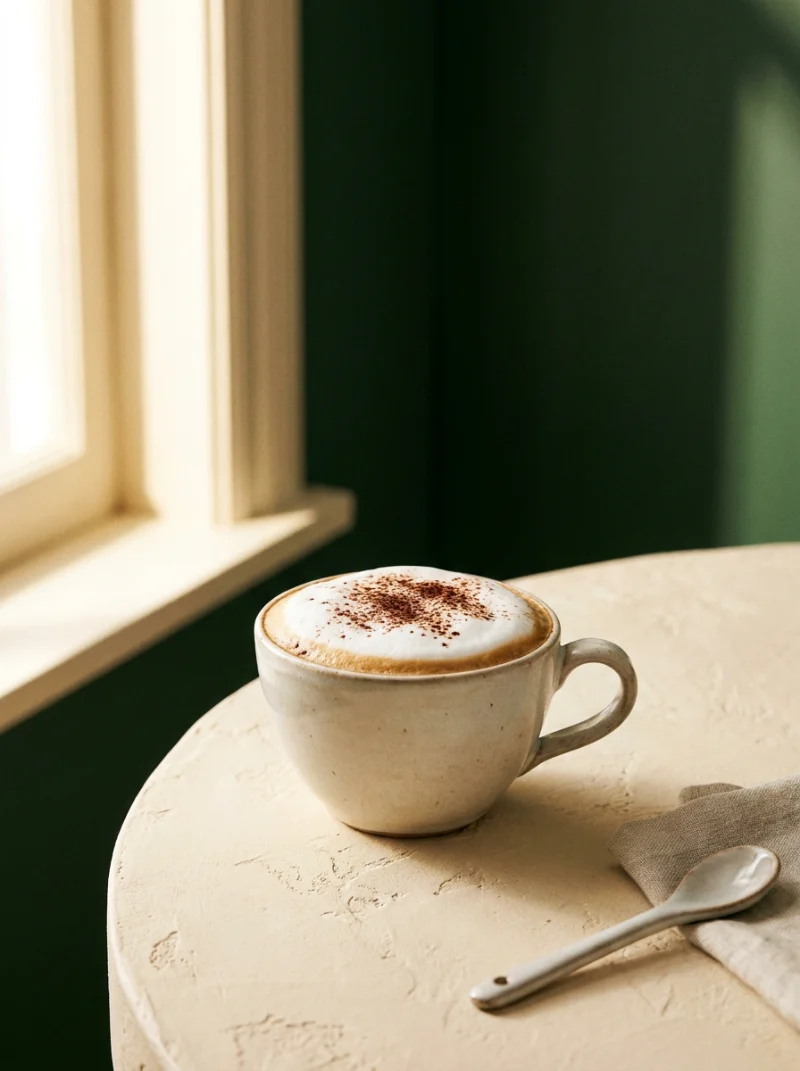 A cappuccino made with Devon milk